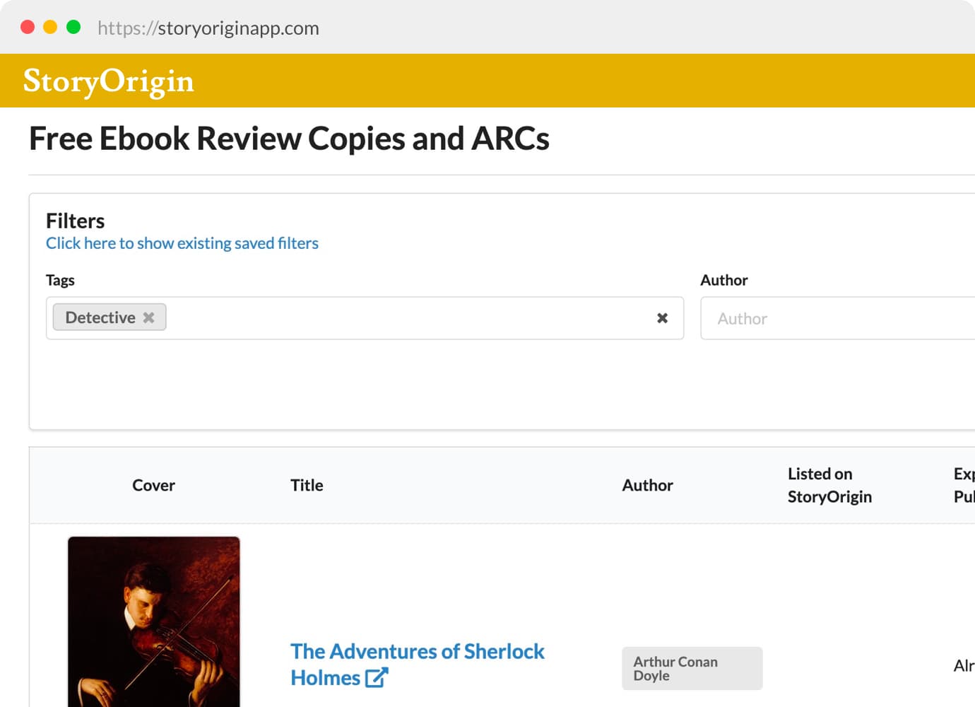 Screenshot of Public Review Copy Directory